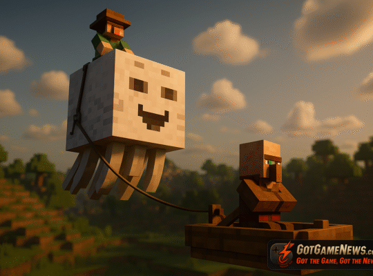 Minecraft 1.21 Update: Rideable Ghasts, Leashable Boats, and Villager Airlifts