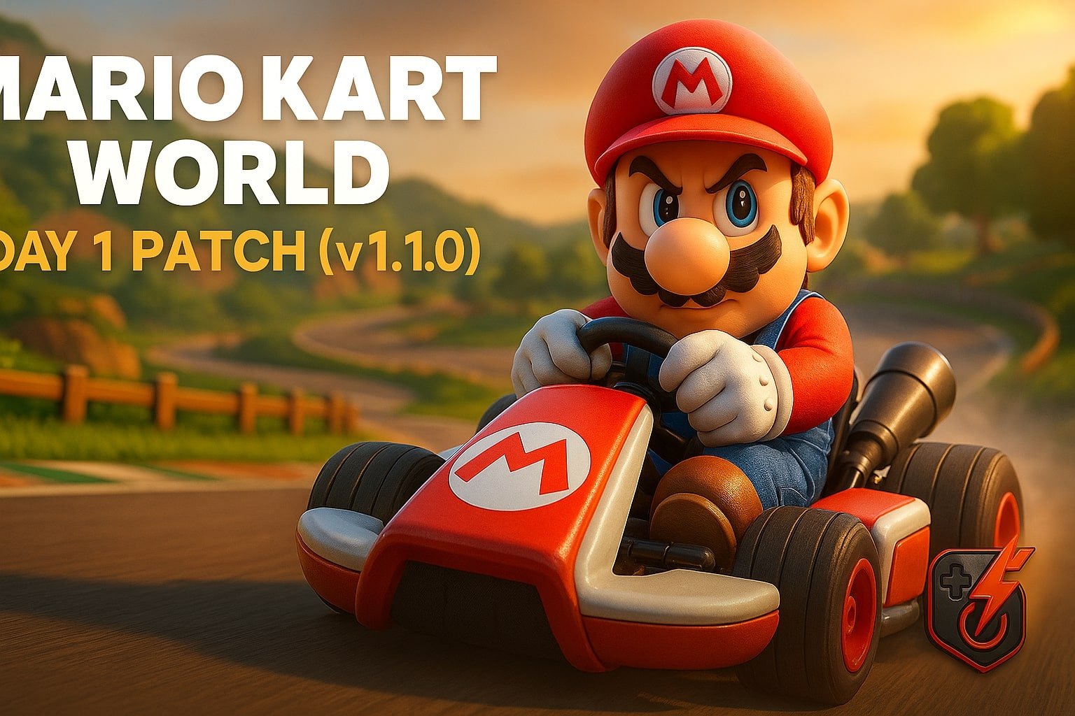 Mario Kart World Day 1 Patch v1.1.0: Online Chaos, Roster Buffs, and a Shot of Nitro at Launch