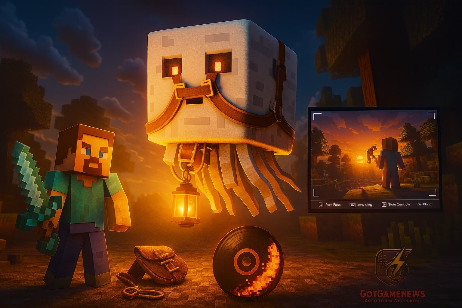 Minecraft’s Glow-Up Era Begins: Flying Ghasts, Foggy Forests & a Camera for Your Cubes
