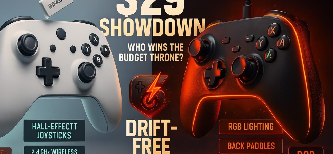 Best Gaming Controllers Under $30 (2025) – Hall Sensors, RGB, & Pro Features for Pennies